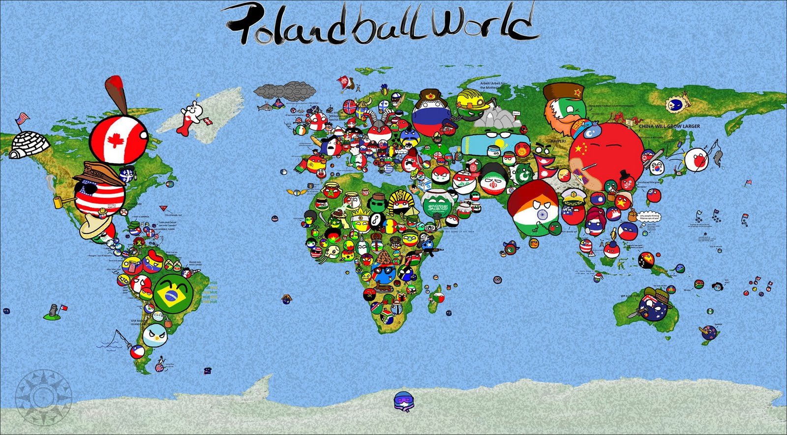 Polandball World карты